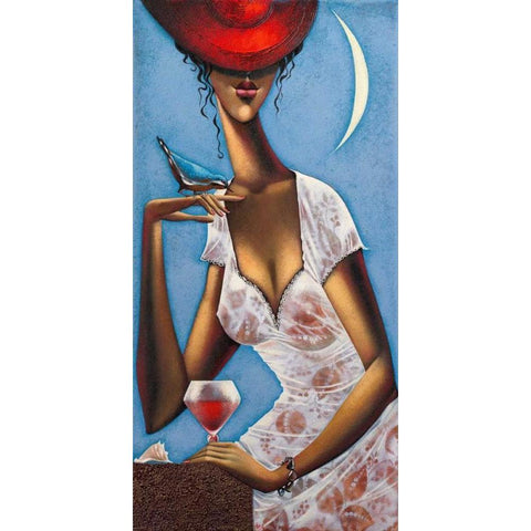 Rose d anjou 1 Black Modern Wood Framed Art Print with Double Matting by Tsantekidou, Rose