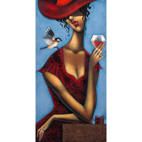 Rose d anjou 2 Black Modern Wood Framed Art Print with Double Matting by Tsantekidou, Rose
