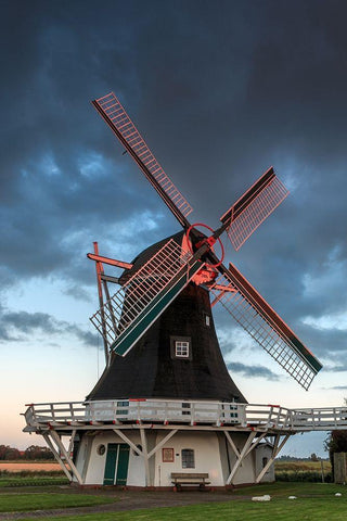 Seriemer Muehle White Modern Wood Framed Art Print with Double Matting by Scholz, Markus