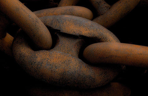 Hafen 1 White Modern Wood Framed Art Print with Double Matting by Krause, Michael