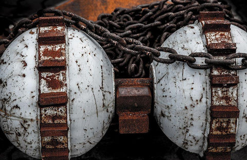 Hafen 4 Black Ornate Wood Framed Art Print with Double Matting by Krause, Michael