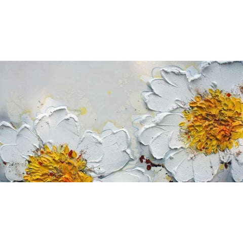 Blanco Black Modern Wood Framed Art Print with Double Matting by Beletti, Nicole