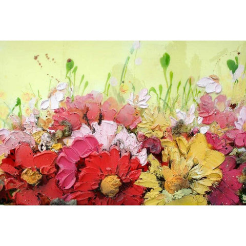 Campo giallo White Modern Wood Framed Art Print by Beletti, Nicole