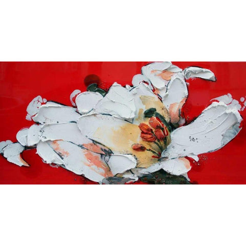 Giglio White Modern Wood Framed Art Print by Beletti, Nicole