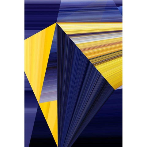 Lichtlinien 363 Black Modern Wood Framed Art Print by Klipp, Ortwin
