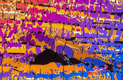 OxalsÃ¤ure White Modern Wood Framed Art Print with Double Matting by Juzak, Peter