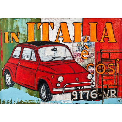 In Italia White Modern Wood Framed Art Print by HÃ¼ttner, Rainer