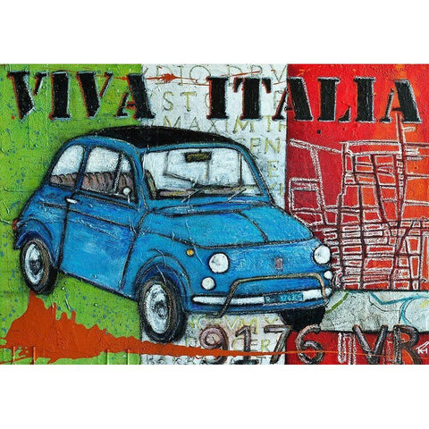 Viva Italia Gold Ornate Wood Framed Art Print with Double Matting by HÃ¼ttner, Rainer