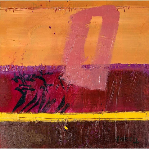 Memory of Japan II Black Modern Wood Framed Art Print with Double Matting by SÃ¼ess, Robert