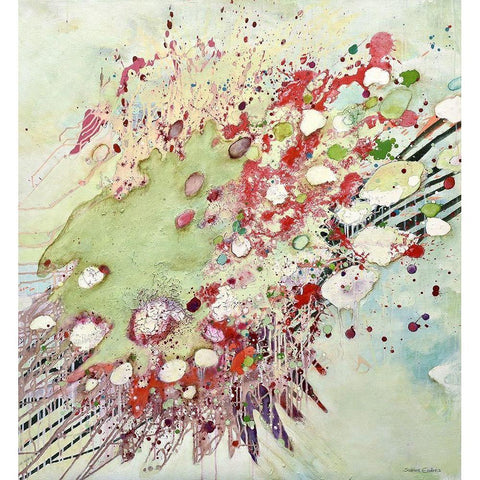 Feuerwerk White Modern Wood Framed Art Print by Endress, Sabine