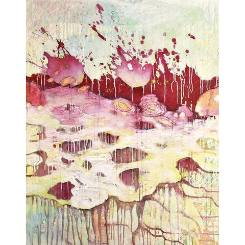 An die OberflÃ¤che White Modern Wood Framed Art Print by Endress, Sabine