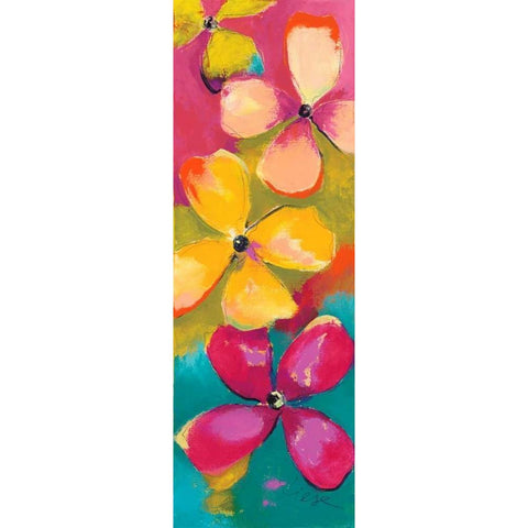 Melody II Black Modern Wood Framed Art Print with Double Matting by Strunk, Anne L.