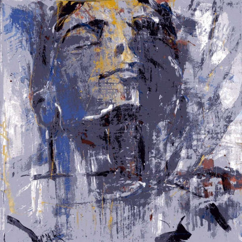 Erfullung White Modern Wood Framed Art Print with Double Matting by Miteff, Stefan