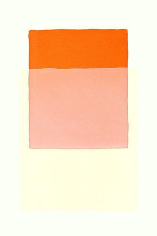 Color Code 3 White Modern Wood Framed Art Print with Double Matting by Maier, Werner