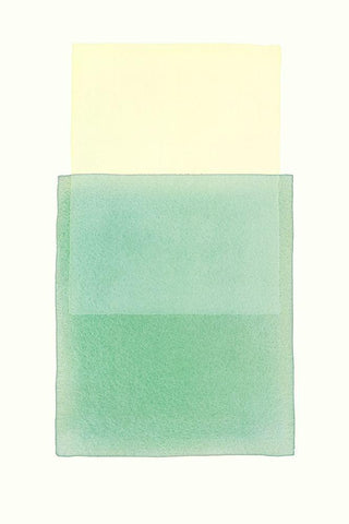 Color Code 12 White Modern Wood Framed Art Print with Double Matting by Maier, Werner