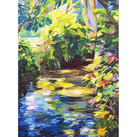 Sommerlicht Black Modern Wood Framed Art Print by Maier, Werner