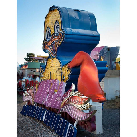 Duck White Modern Wood Framed Art Print by Stalowy, John