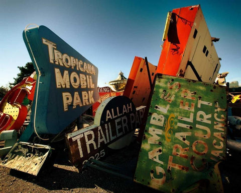 Jumble O Signs Black Ornate Wood Framed Art Print with Double Matting by Stalowy, John