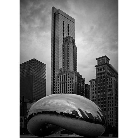 The Bean Black Modern Wood Framed Art Print by Stalowy, John