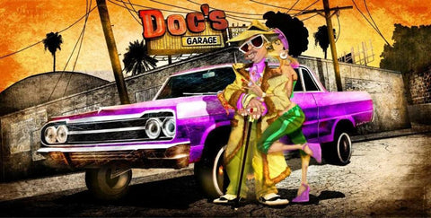 Im the King -1 Black Ornate Wood Framed Art Print with Double Matting by Alvez, A. - Perez, A.