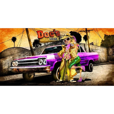 Im the King -1 Black Modern Wood Framed Art Print with Double Matting by Alvez, A. - Perez, A.