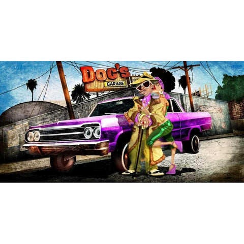 Im the King -2 Gold Ornate Wood Framed Art Print with Double Matting by Alvez, A. - Perez, A.