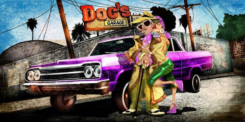 Im the King -2 Black Ornate Wood Framed Art Print with Double Matting by Alvez, A. - Perez, A.