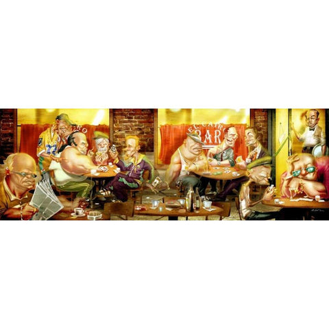 The Players Gold Ornate Wood Framed Art Print with Double Matting by Alvez, A. - Perez, A.