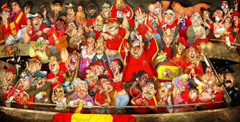 World Champions Black Ornate Wood Framed Art Print with Double Matting by Alvez, A. - Perez, A.