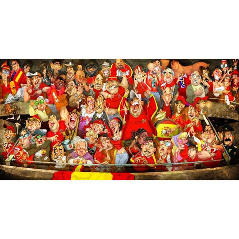 World Champions Gold Ornate Wood Framed Art Print with Double Matting by Alvez, A. - Perez, A.