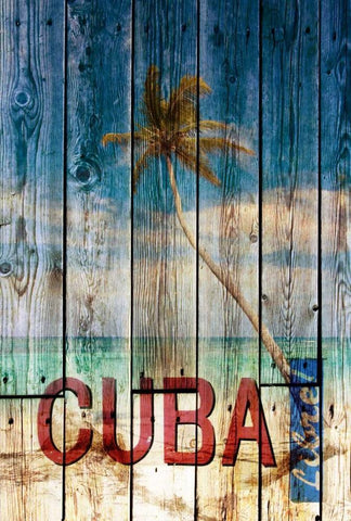 Cuba Libre Black Ornate Wood Framed Art Print with Double Matting by Sola, Bresso