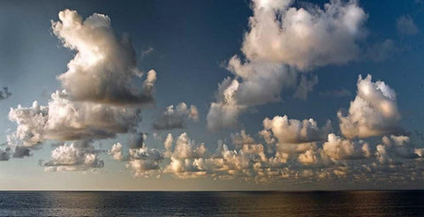 Sea 816 White Modern Wood Framed Art Print with Double Matting by Palacios, J.A.