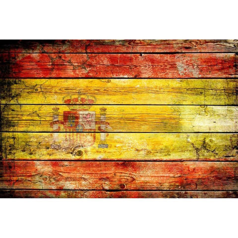 Spain 2 Black Modern Wood Framed Art Print with Double Matting by Robins, John H.