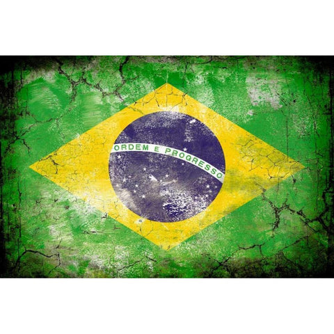 Brazil 1 Black Modern Wood Framed Art Print by Robins, John H.