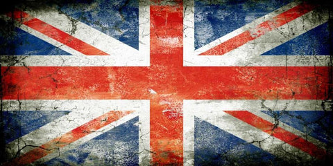 UK 1 White Modern Wood Framed Art Print with Double Matting by Robins, John H.