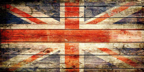 UK 2 White Modern Wood Framed Art Print with Double Matting by Robins, John H.