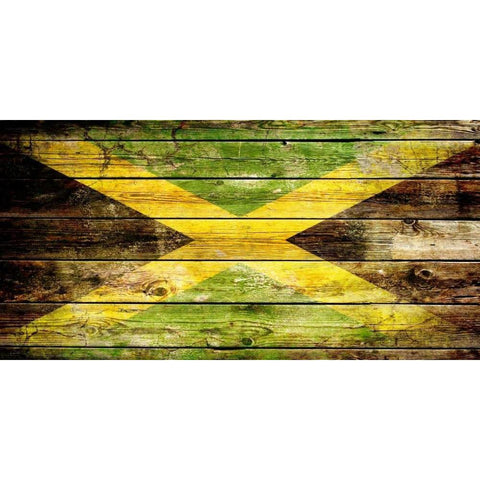 Jamaica 2 Black Modern Wood Framed Art Print with Double Matting by Robins, John H.