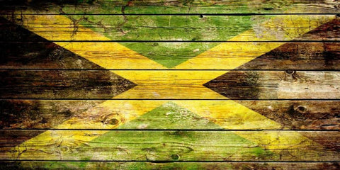 Jamaica 2 Black Ornate Wood Framed Art Print with Double Matting by Robins, John H.