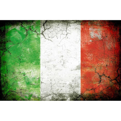 Italy 1 Black Modern Wood Framed Art Print with Double Matting by Robins, John H.