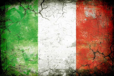 Italy 1 Black Ornate Wood Framed Art Print with Double Matting by Robins, John H.