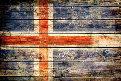 Iceland 2 Black Ornate Wood Framed Art Print with Double Matting by Robins, John H.