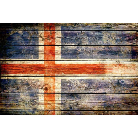 Iceland 2 Black Modern Wood Framed Art Print with Double Matting by Robins, John H.