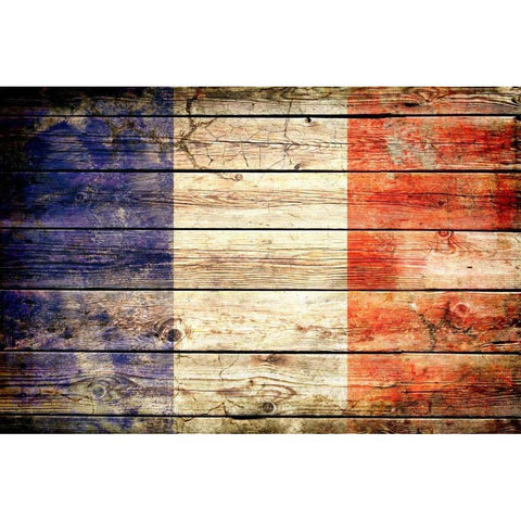 France 2 Black Modern Wood Framed Art Print with Double Matting by Robins, John H.