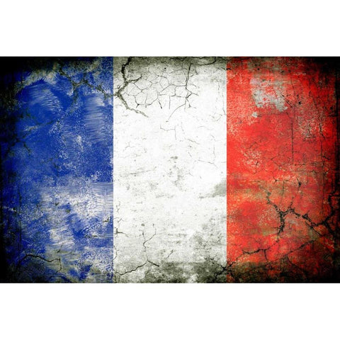 France 1 Black Modern Wood Framed Art Print with Double Matting by Robins, John H.