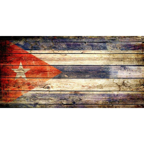 Cuba 2 Black Modern Wood Framed Art Print with Double Matting by Robins, John H.