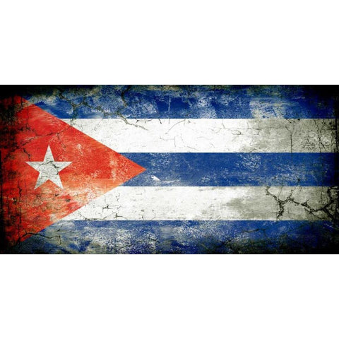 Cuba 1 White Modern Wood Framed Art Print by Robins, John H.