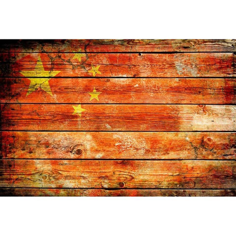 China 2 White Modern Wood Framed Art Print by Robins, John H.