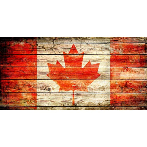 Canada 2 Gold Ornate Wood Framed Art Print with Double Matting by Robins, John H.