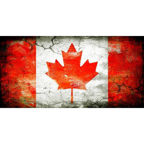 Canada 1 Gold Ornate Wood Framed Art Print with Double Matting by Robins, John H.