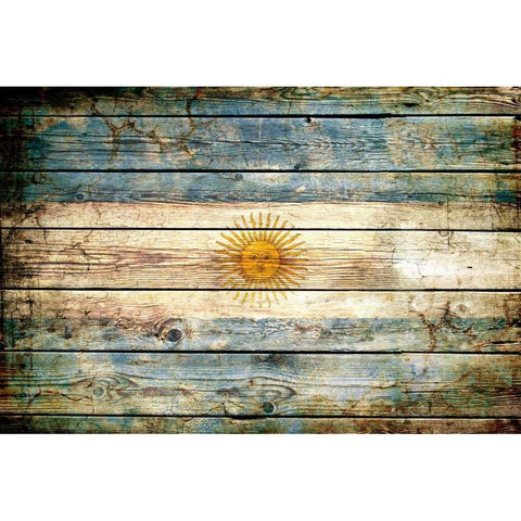 Argentina 2 Gold Ornate Wood Framed Art Print with Double Matting by Robins, John H.